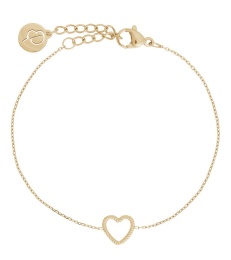 Rope Heart Bracelet - Gold