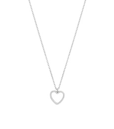 Rope Heart Necklace S - Steel