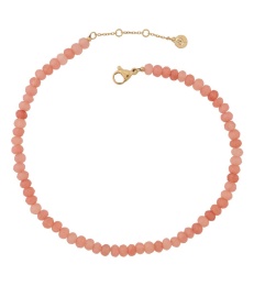 Summer Beads Anklet - Pink/Gold