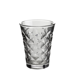 Ljuskopp grått glas H:10cm