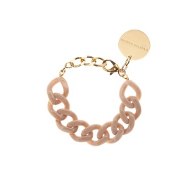 Flat Chain Bracelet - Sand Marble