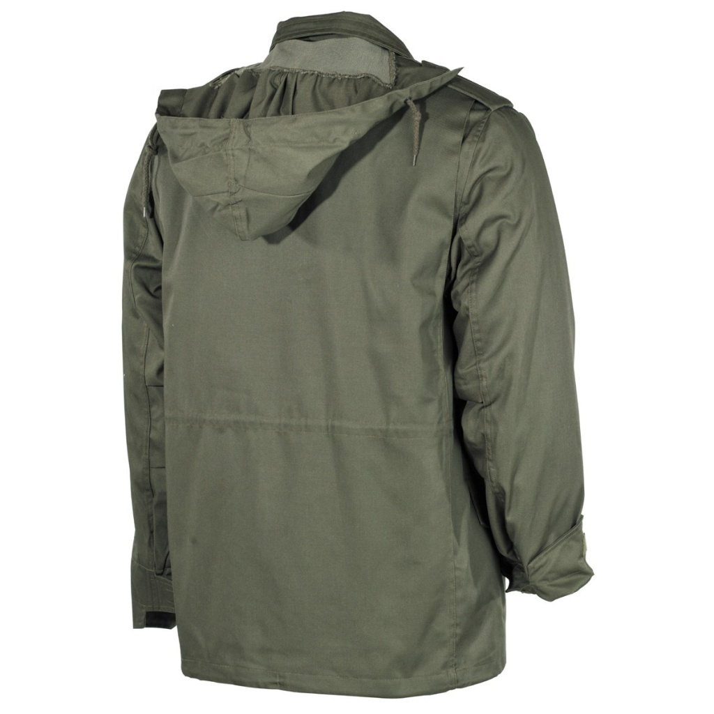 SKO UNO - US Field Jacket M65, OD green, with detach. quilted lining
