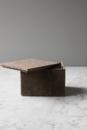 Suede Box Liten Grå