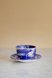 Blue Italian Cup & Saucer