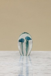 Paperweight Blue Jellyfish