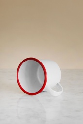 Kaffemugg Emalj Röd