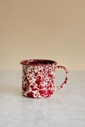Kaffemugg Splatter Burgundy