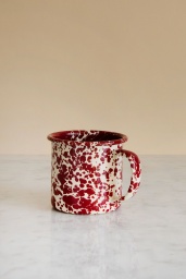 Kaffemugg Splatter Burgundy