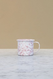 Kaffemugg Emalj Splatter Pink