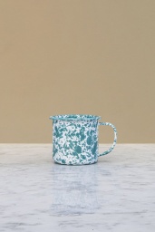 Kaffemugg Emalj Splatter Turkos