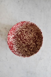 Serveringsskål Splatter Burgundy