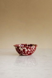 Frukostskål Splatter Burgundy