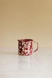 Kaffemugg Splatter Burgundy