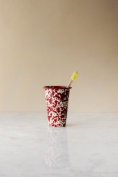 Tandborstmugg Splatter Burgundy