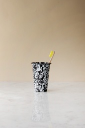 Tandborstmugg Splatter Black