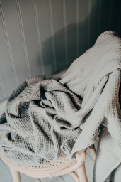 Crinkle Plaid Grey