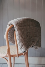 Crinkle Plaid Grey