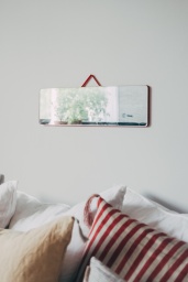Ruban Mirror Rectangular Red