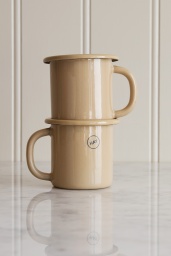 Enamel Cup Brown