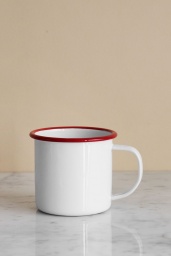 Kaffemugg Emalj Röd