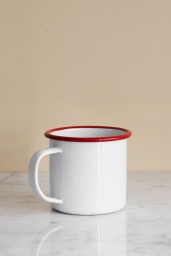 Kaffemugg Emalj Röd