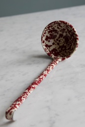 Soppslev Splatter Burgundy