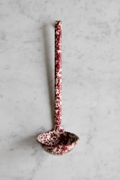 Soppslev Splatter Burgundy