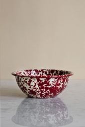 Frukostskål Splatter Burgundy