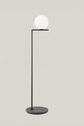 FLOS Floor IC Light F2 Outdoor Black / Black Lava