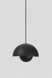 Flowerpot Pendel VP1 Matt Svart