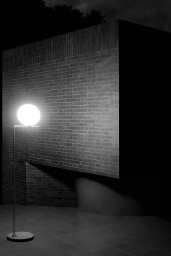 FLOS Floor IC Light F1 Outdoor Black / Black Lava