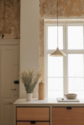 Cone Shade Brass Medium