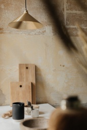 Cone Shade Brass Medium