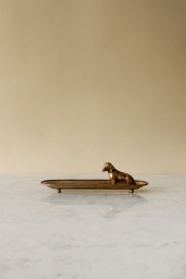 Gold Dog Tray