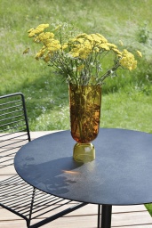 Bottoms Up Vase Amber