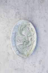 Soft Ice Oval Dish Green