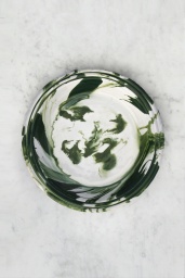 Swirl Bowl Green Splash