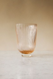 Ribbed Vase Peach