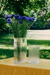 Ribbed Glas Vase S