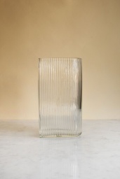 Ribbed Glas Vase L