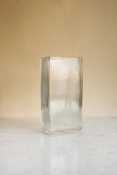 Ribbed Glas Vase L