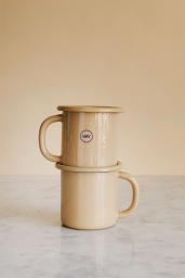 Enamel Cup Brown