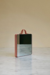 Ruban Mirror Square Orange stripe