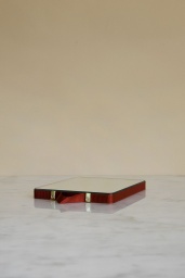 Ruban Mirror Rectangular Rust
