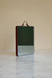 Ruban Mirror Rectangular Rust