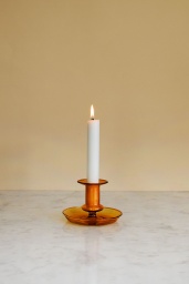 Flare Candleholder Amber