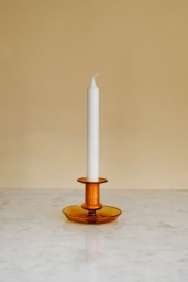 Flare Candleholder Amber