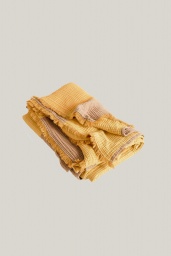 Crinkle Stripe Plaid Yellow