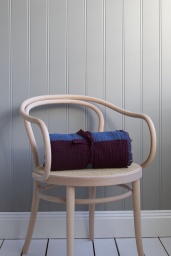 Crinkle Stripe Plaid Burgundy