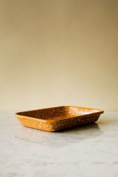 Ugnsform Enamel Tray Speckle Mustard